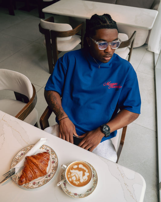 Mayson Mambo Breakfast Club T-shirt  - Blue