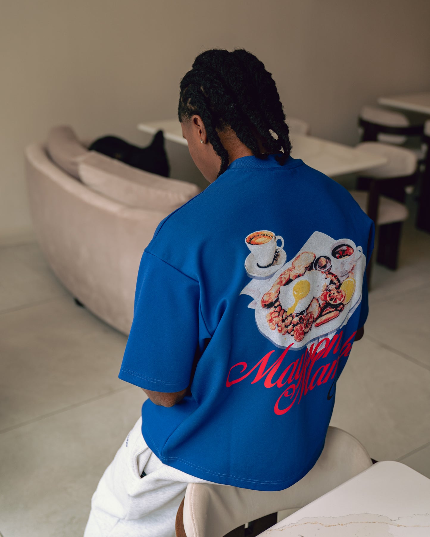 Mayson Mambo Breakfast Club T-shirt  - Blue