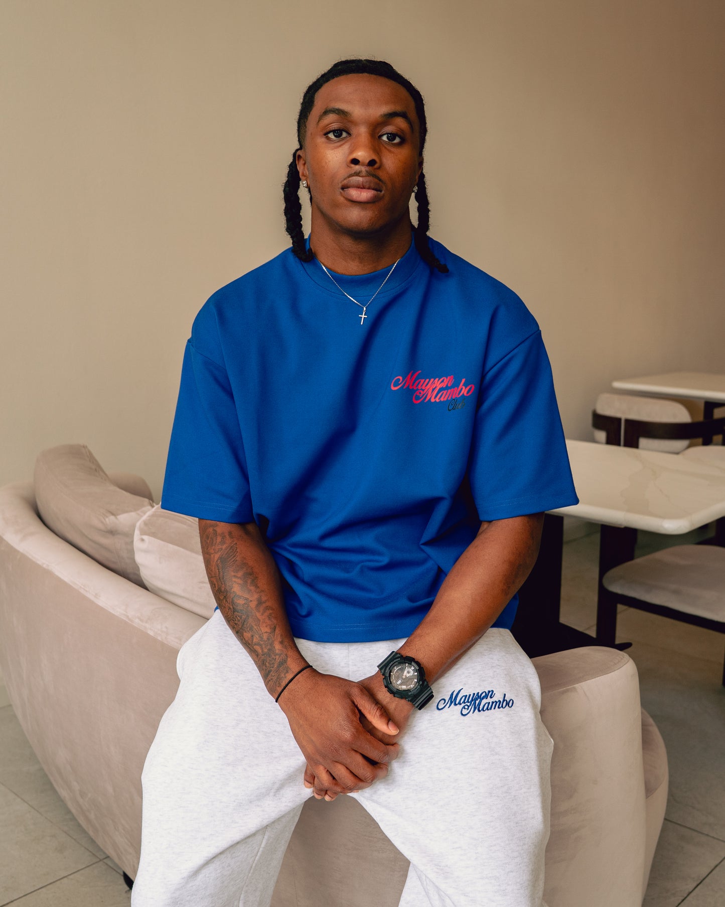 Mayson Mambo Breakfast Club T-shirt  - Blue